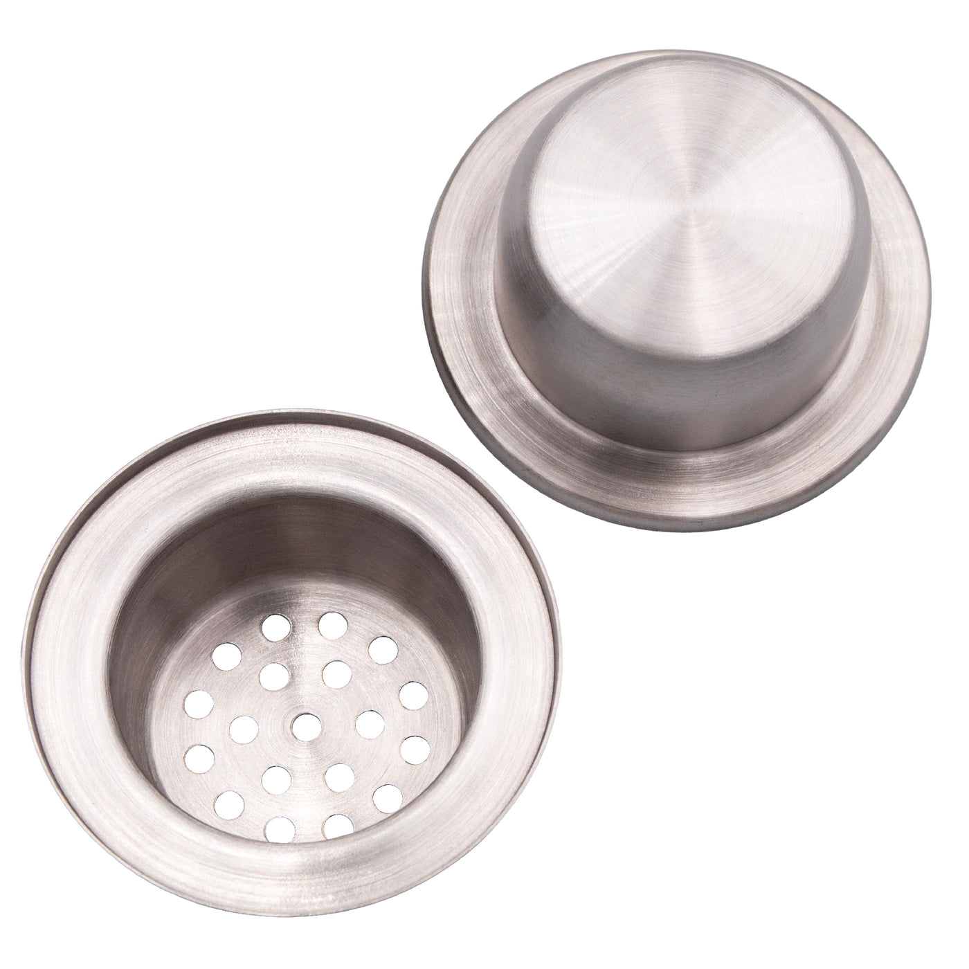 Top and bottom of the cocktail shaker lid.