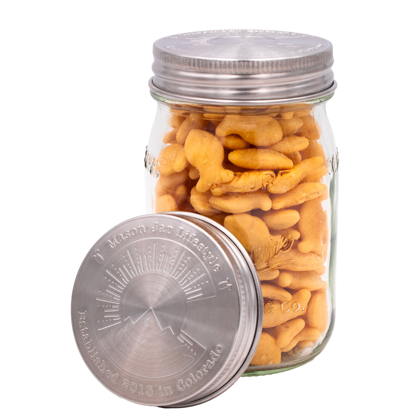 Mason Jar Lifestyle Colorado Stainless Steel Storage Lid