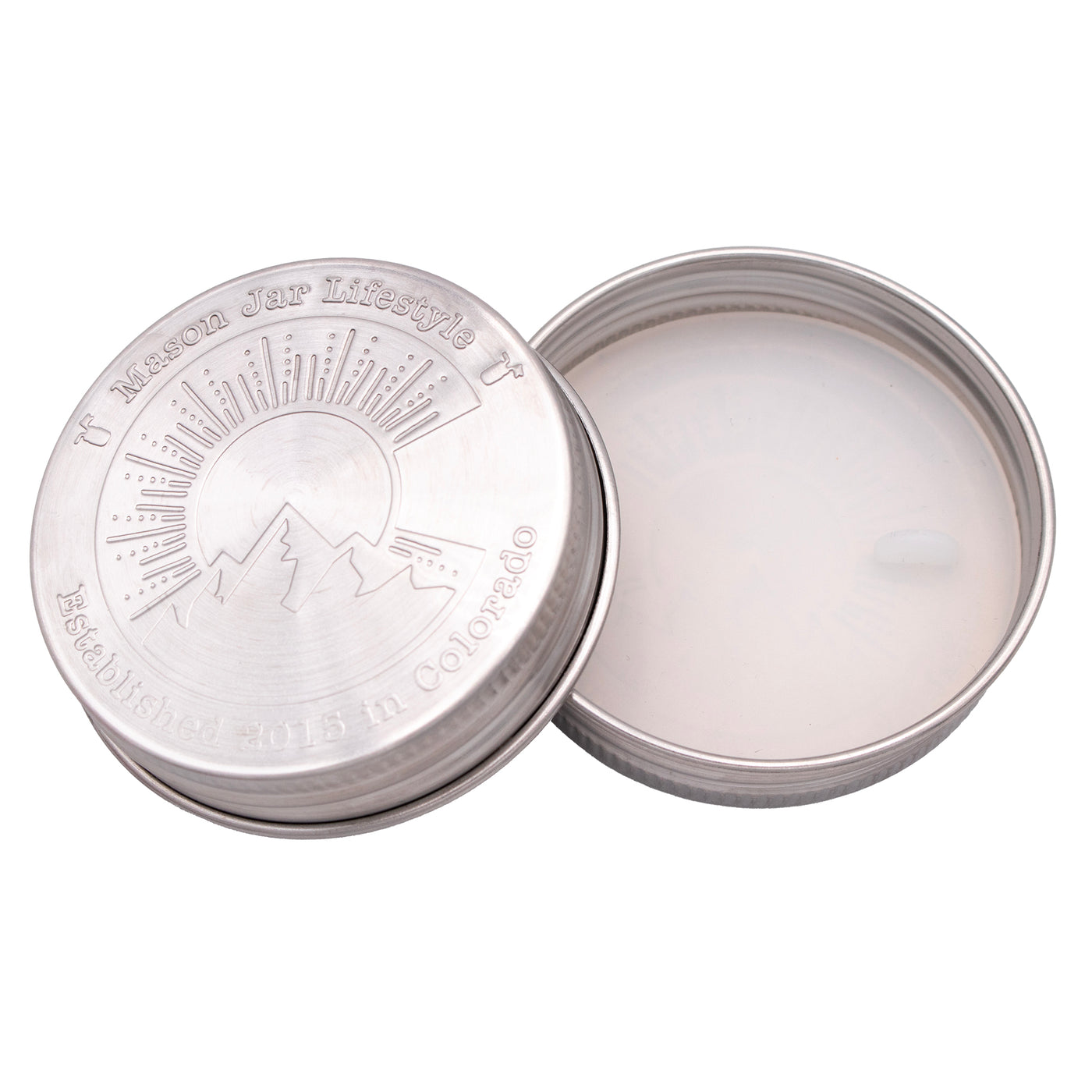 Mason Jar Lifestyle Colorado Stainless Steel Storage Lid