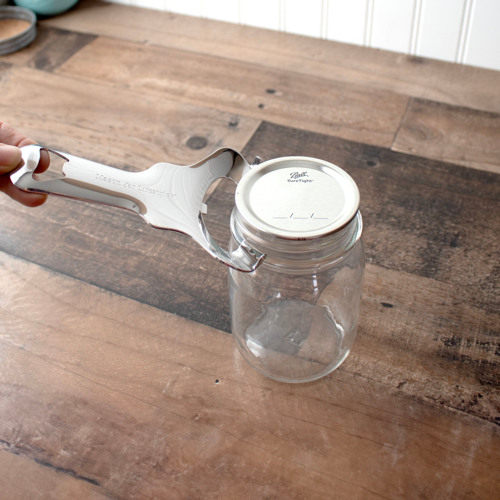 Mason Jar Dent-Free Lid Opener - Stainless Steel