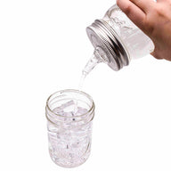 stainless steel liquor pour spout for regular mouth mason jars