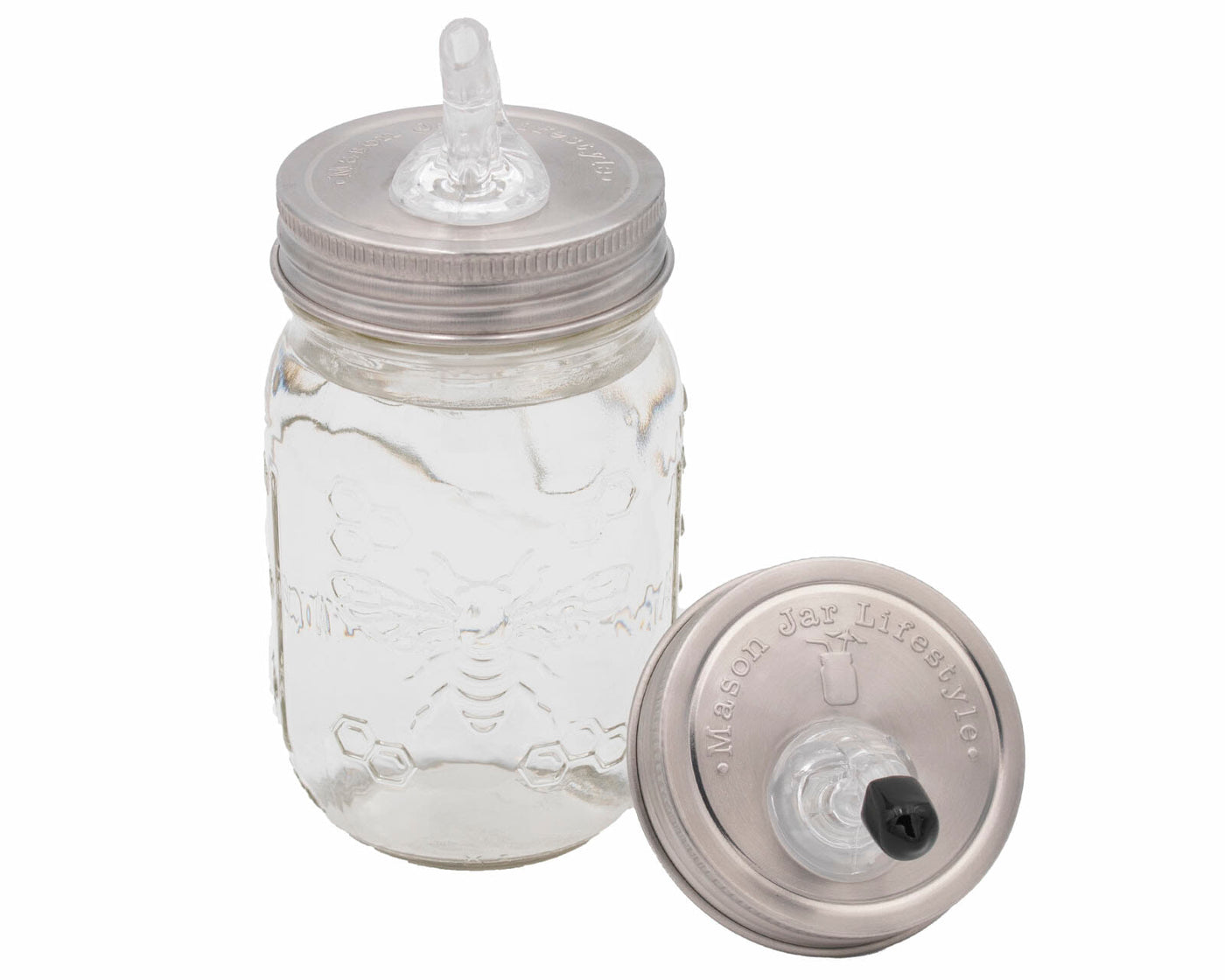 Stainless Steel Liquor Pour Spout Lid for Mason Jars