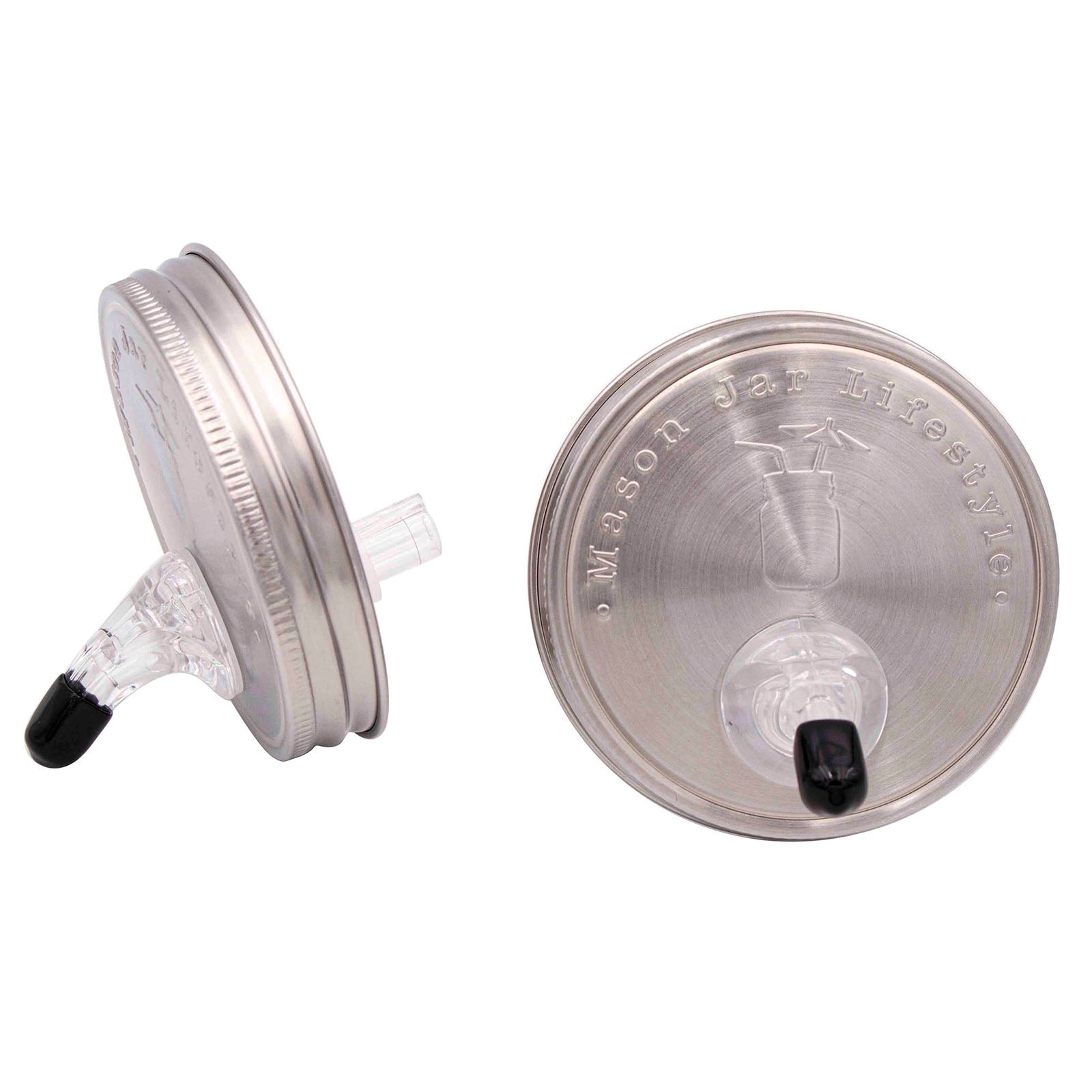 Liquor Pour Spout Stainless Steel Lid for Mason Jars