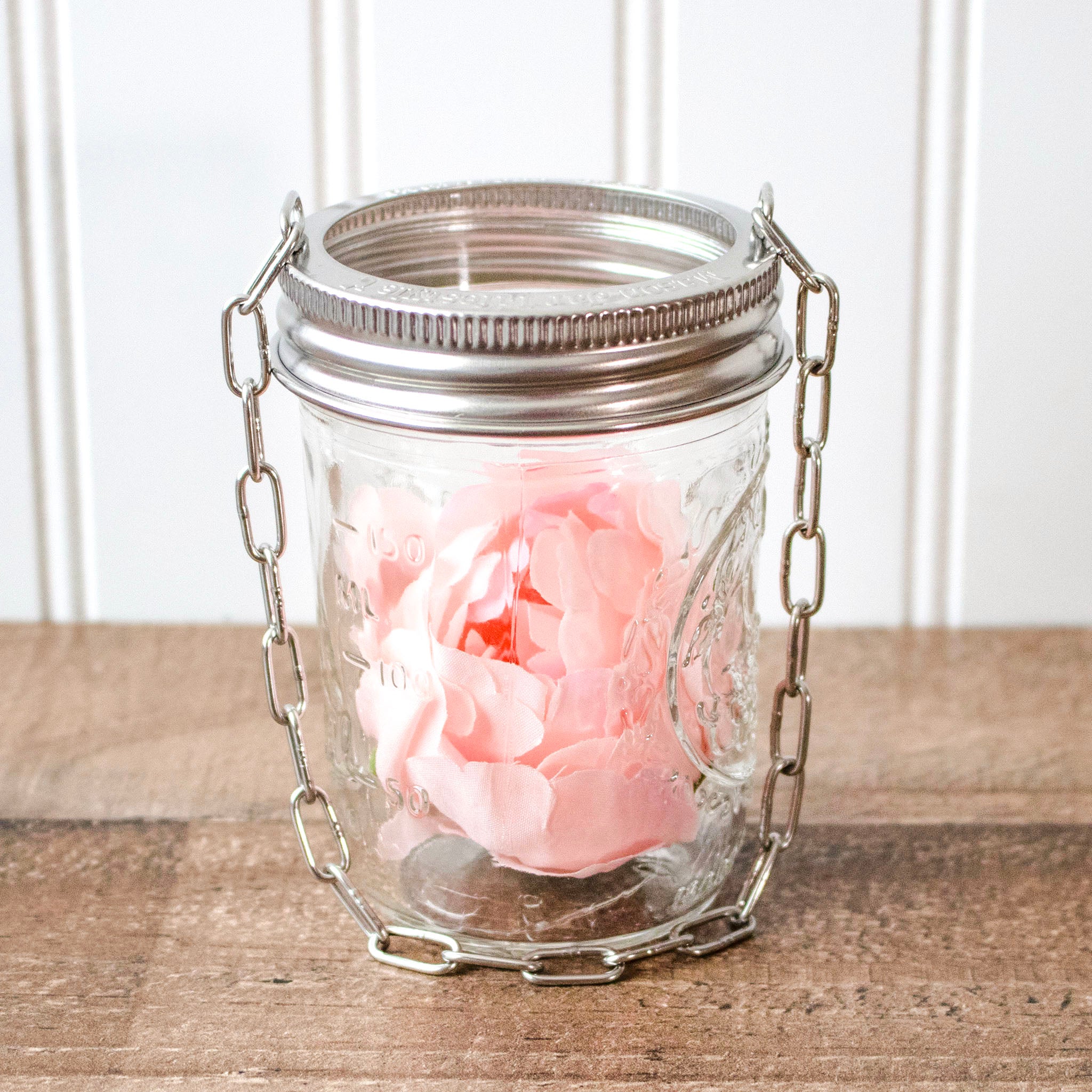 Stainless Steel Band with Chain Handle for Mason Jars 6 Pack