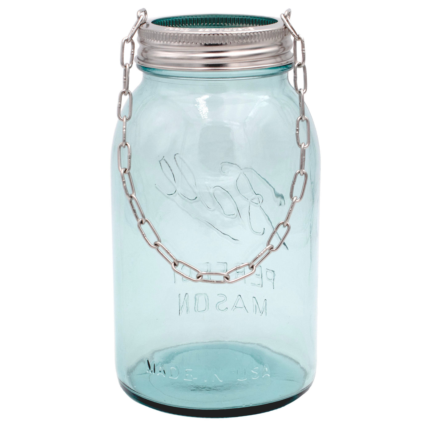 Stainless Steel Band with Chain Handle for Mason Jars 6 Pack