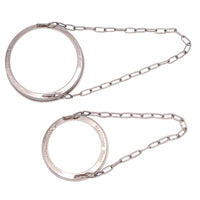 Stainless Steel Band with Chain Handle for Mason Jars 6 Pack