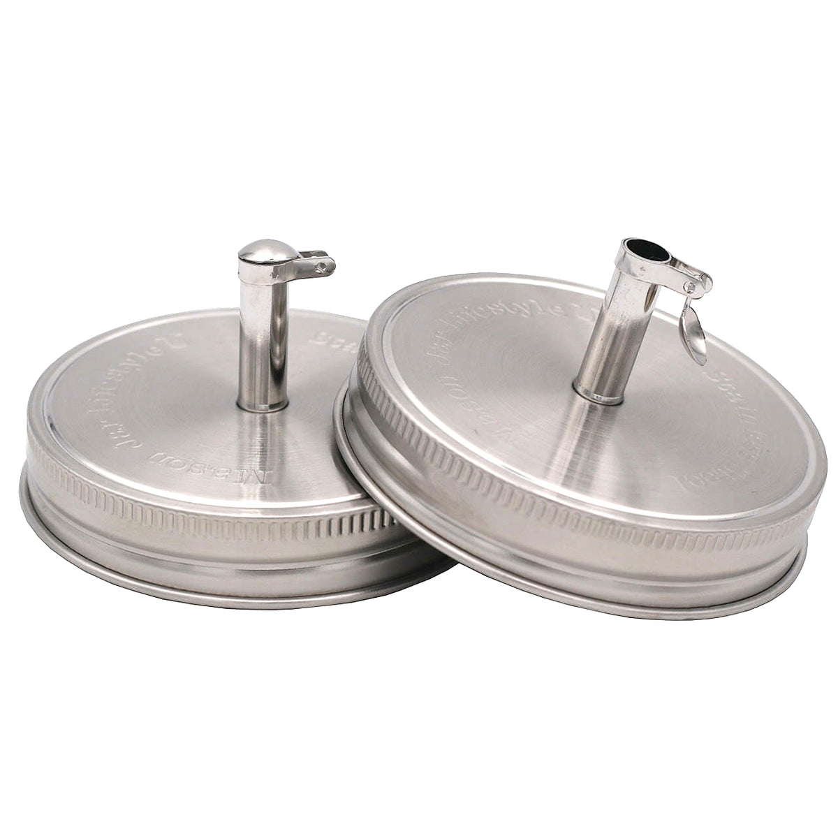 Stainless steel pour spout oil cruet lids wide mouth