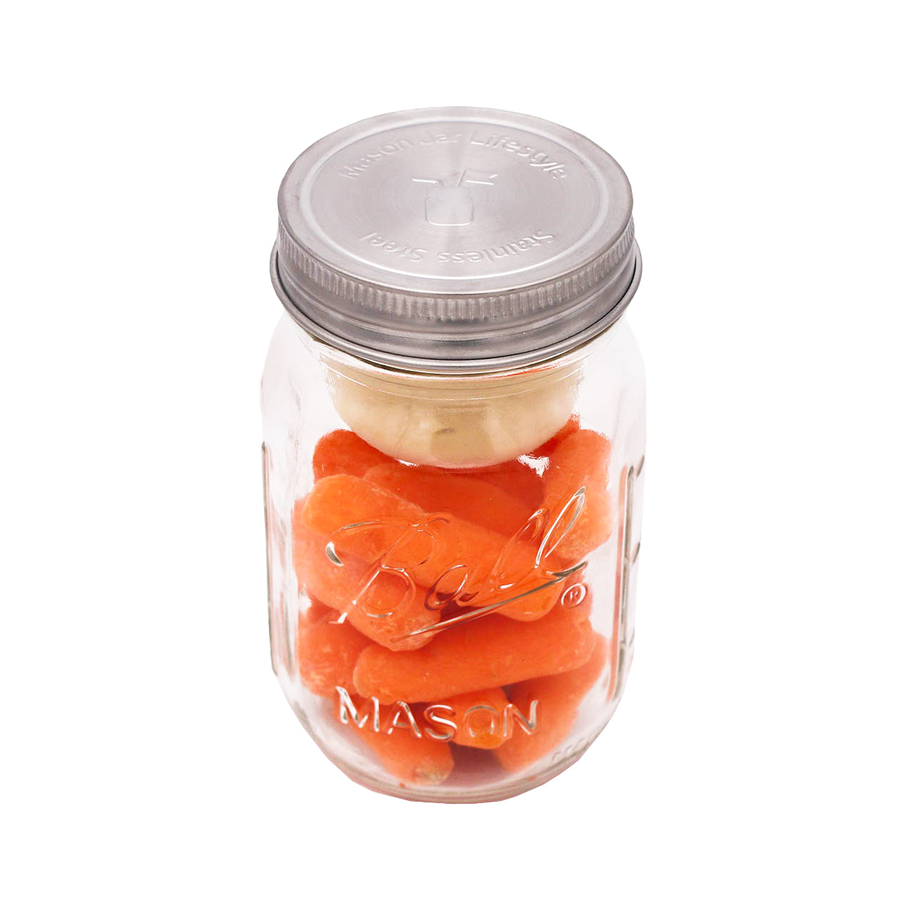 Stainless Steel Storage Lids with Leak-Proof Silicone Liners for Mason Jars 5 Pack
