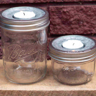 mason-jar-lifestyle-tea-light-holder-lid-insert-wide-mouth-half-pint-kerr-ball-jar-stainless-steel-bands-red-brick