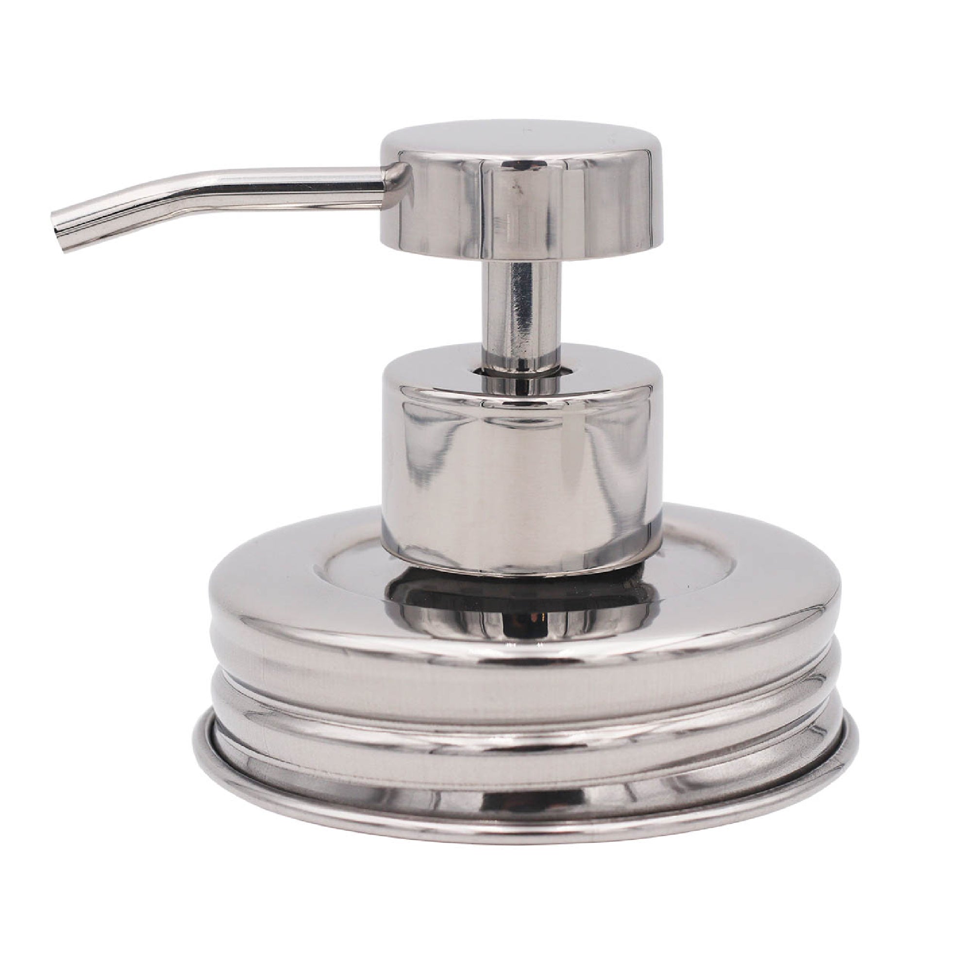 Mirror / Chrome Soap Pump Dispensers for Mason Jars