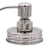 Mirror / Chrome Soap Pump Dispensers for Mason Jars