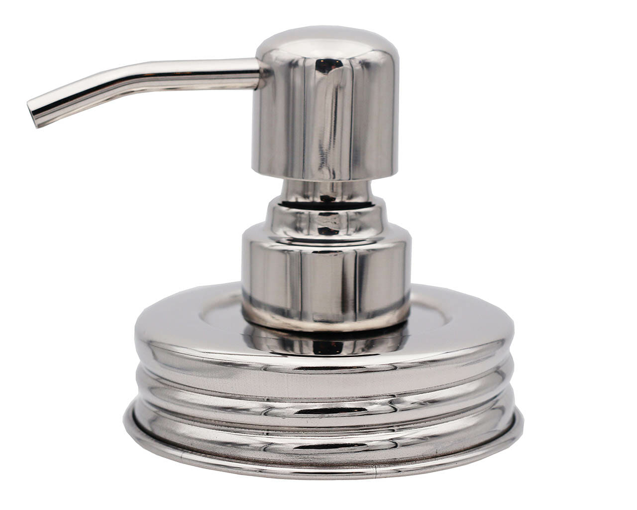 Mirror / Chrome Soap Pump Dispensers for Mason Jars