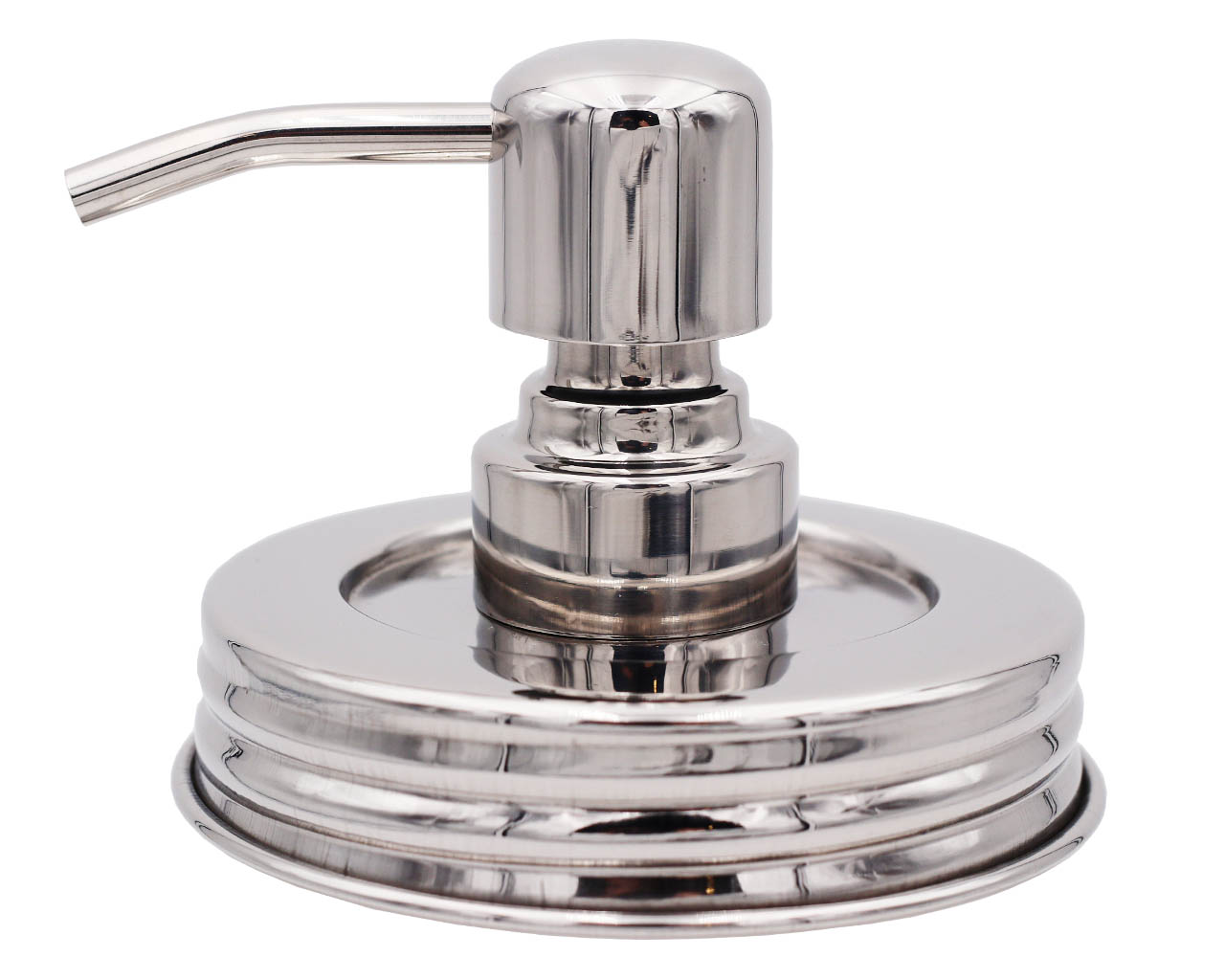 Mirror / Chrome Soap Pump Dispensers for Mason Jars