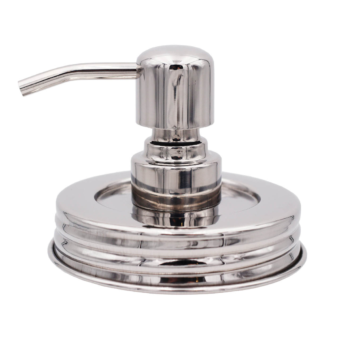 Mirror / Chrome Soap Pump Dispensers for Mason Jars
