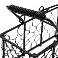 Chicken Wire Caddy for Two Half Pint 8oz Mason Jars