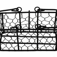 Chicken Wire Caddy for Two Half Pint 8oz Mason Jars