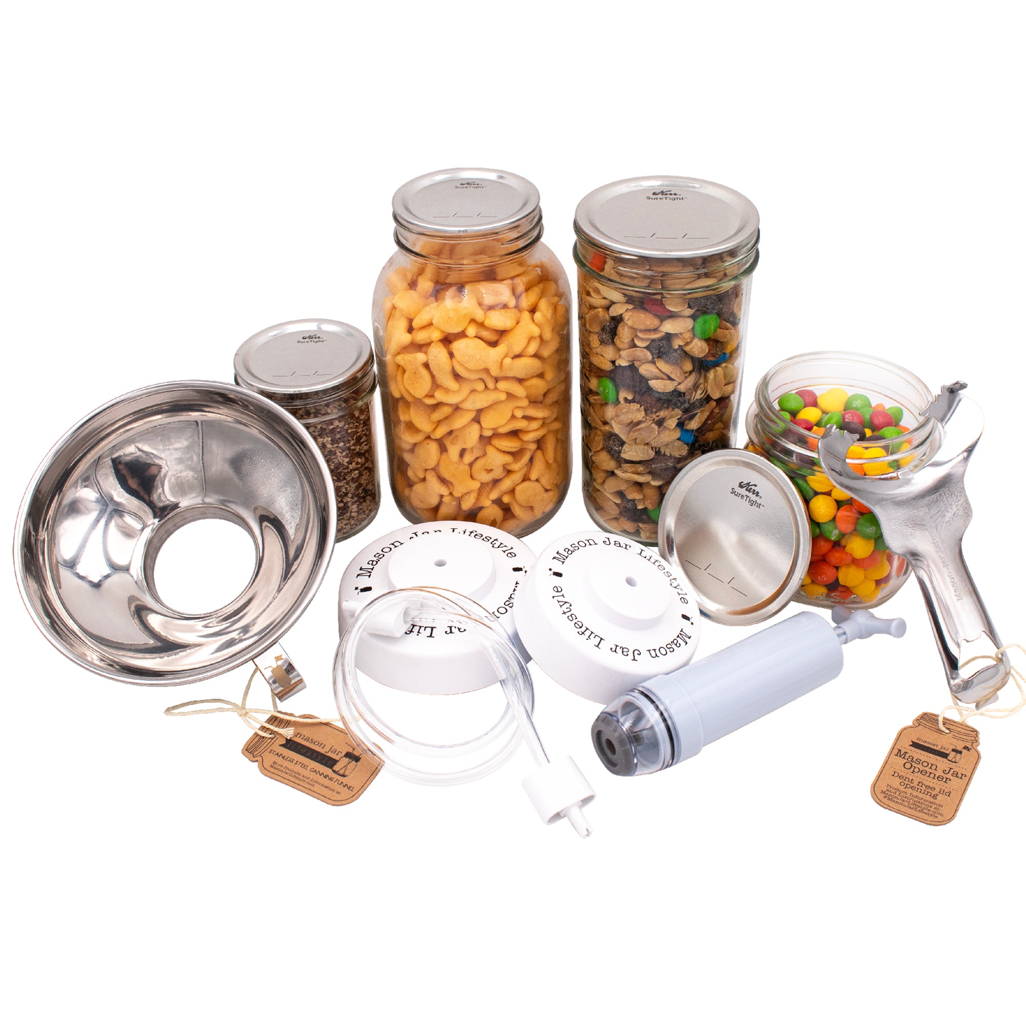 Keep Food Fresh Longer - Vacuum Sealing Bundle for Mason Jars