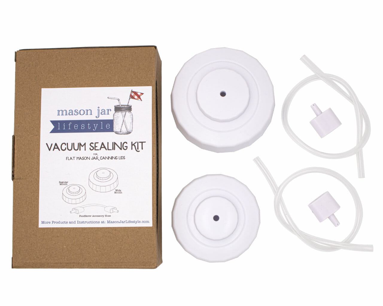 Vacuum Sealing Kit for Regular and Wide Mouth Mason Jars