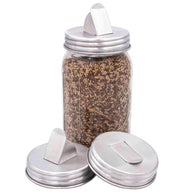 Aluminum Grain Dispenser Lid for Mason Jars