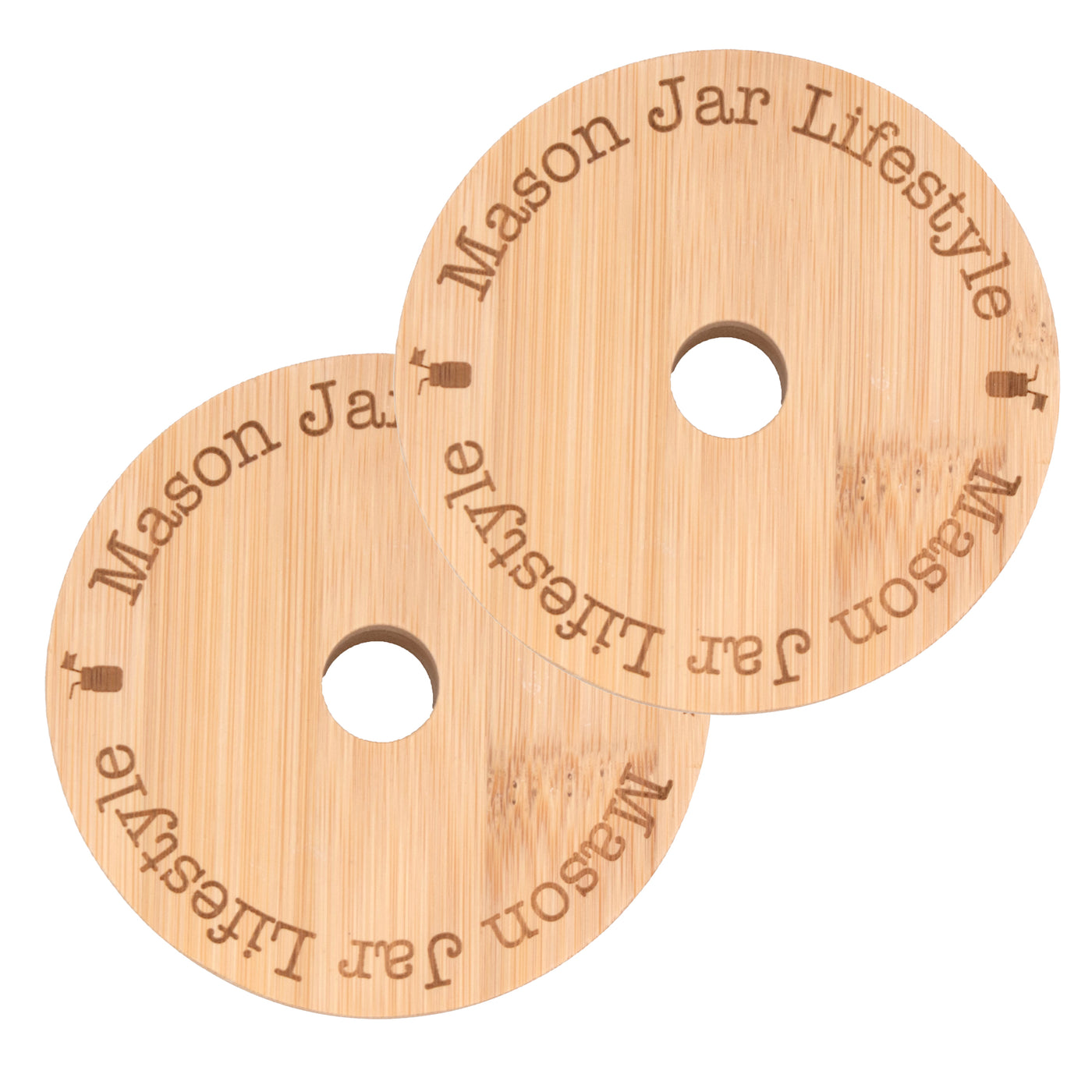 Bamboo Straw Hole Tumbler Lid