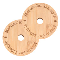 Bamboo Straw Hole Tumbler Lid