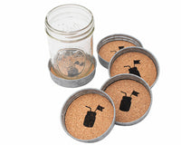 wide mouth galvanized mason jar lid coaster