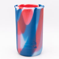 American flag silicone sleeve for 24oz wide mouth Mason jars.