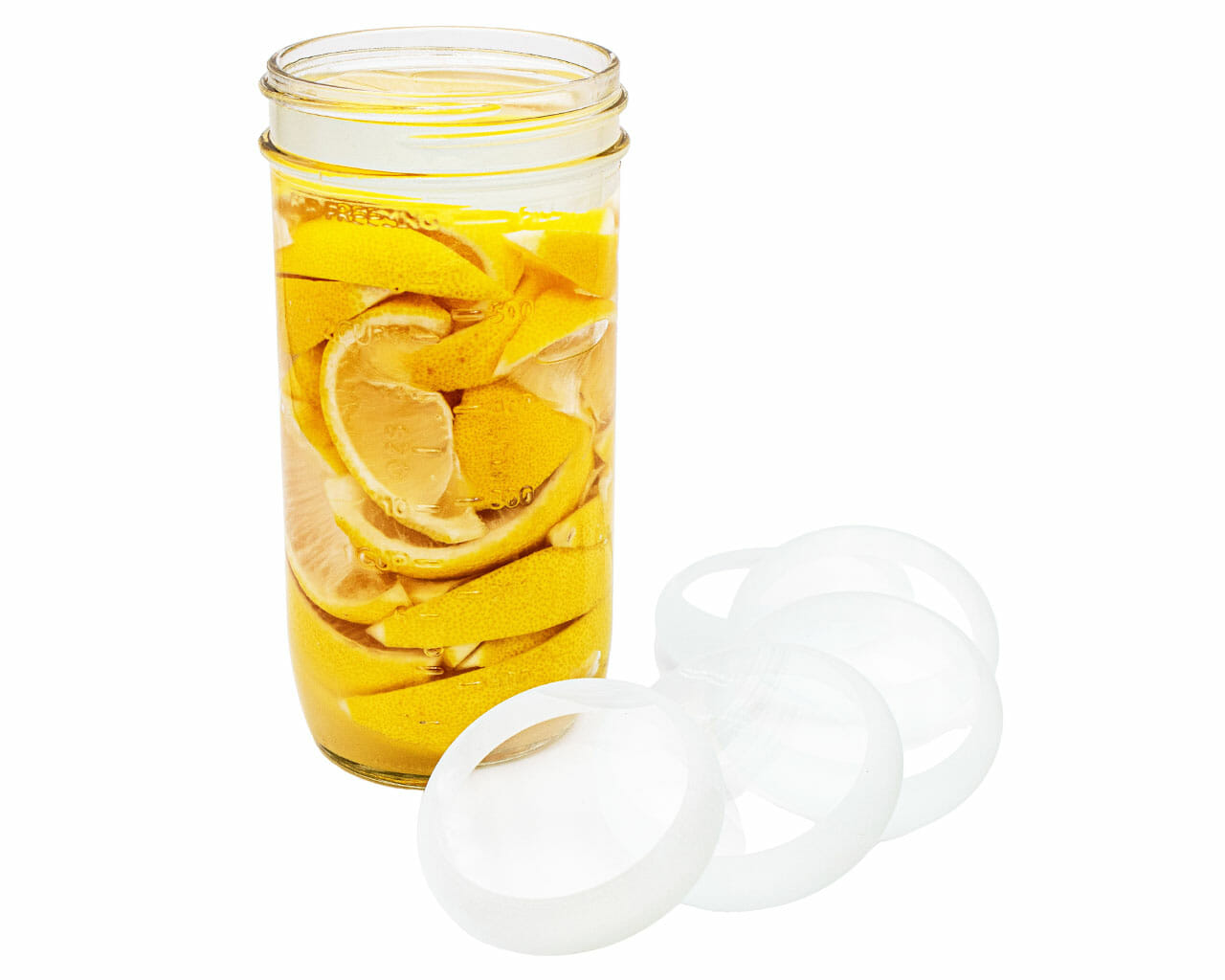 Tempered Glass Fermentation Weight for Wide Mouth Mason Jars
