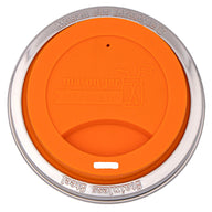 Silicone Drinking Lid with Stainless Steel Band for Mason Jars