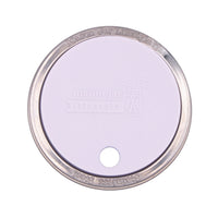 Silicone Straw Hole Tumbler with Stainless Steel Band for Mason Jars