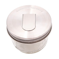 Grain Dispenser Stainless Steel Lids for Mason Jars 2 Pack