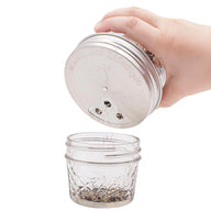 4 Pack Stainless Steel Spice Shaker Lids for Mason Jars