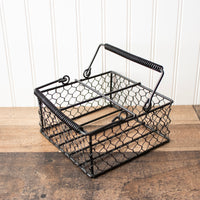 Chicken Wire Caddy for 4 Pint Mason Jars