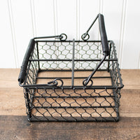 Chicken Wire Caddy for 4 Pint Mason Jars