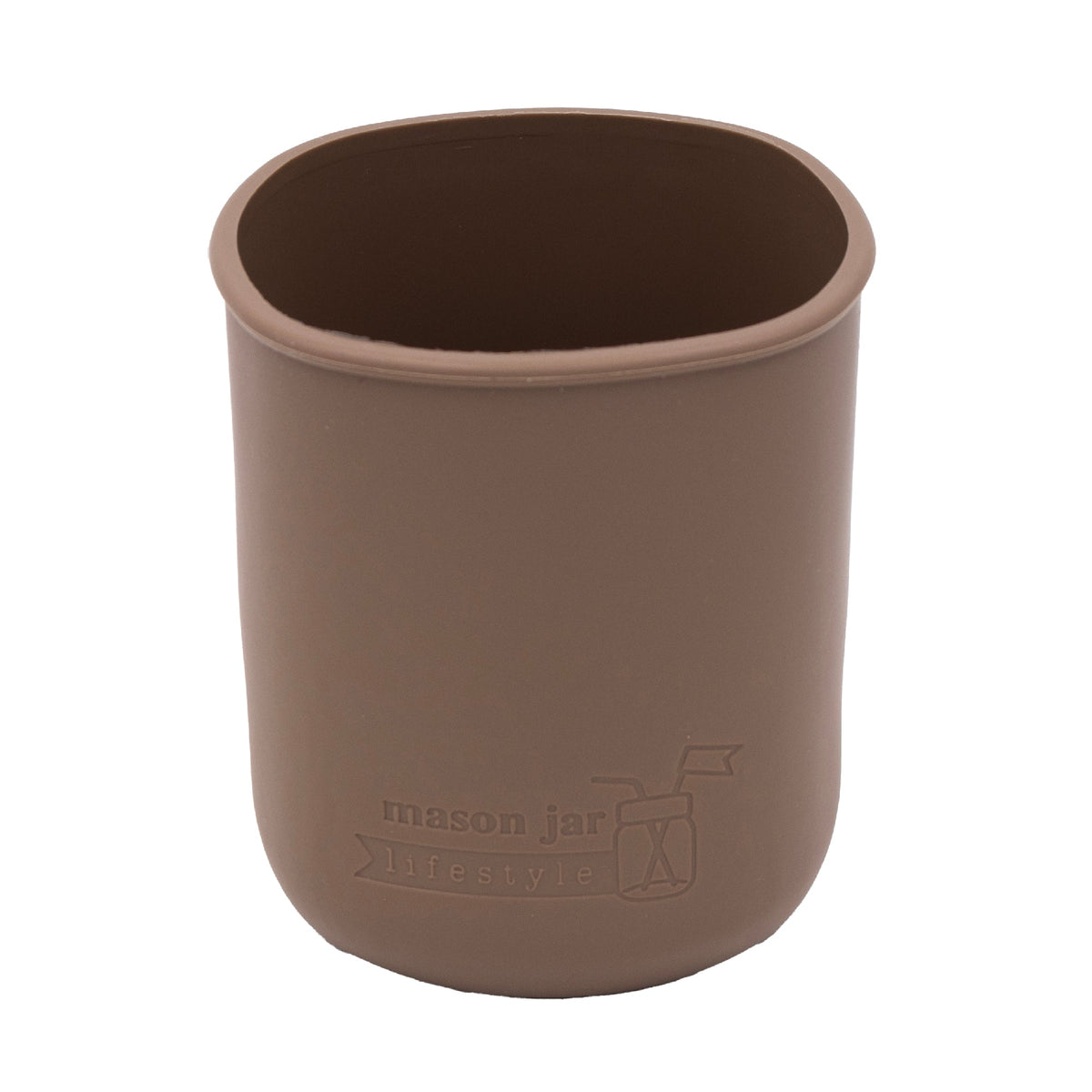 Cocoa Brown plain silicone sleeve for Quart 32oz; color reference
