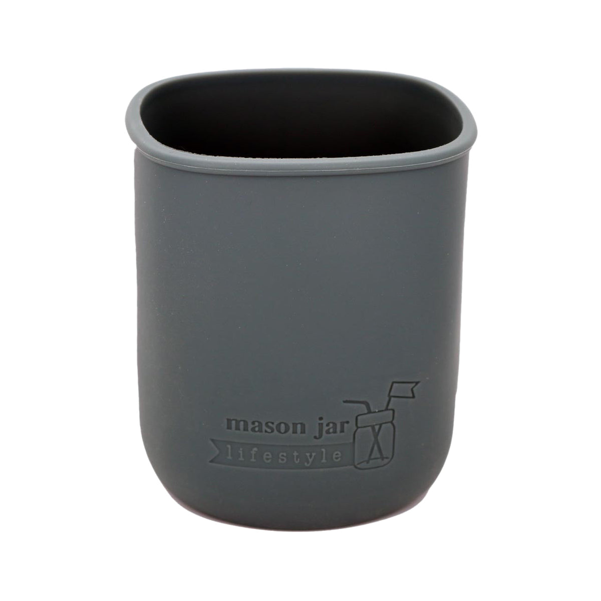 Charcoal Gray plain silicone sleeve for Quart 32oz; color reference