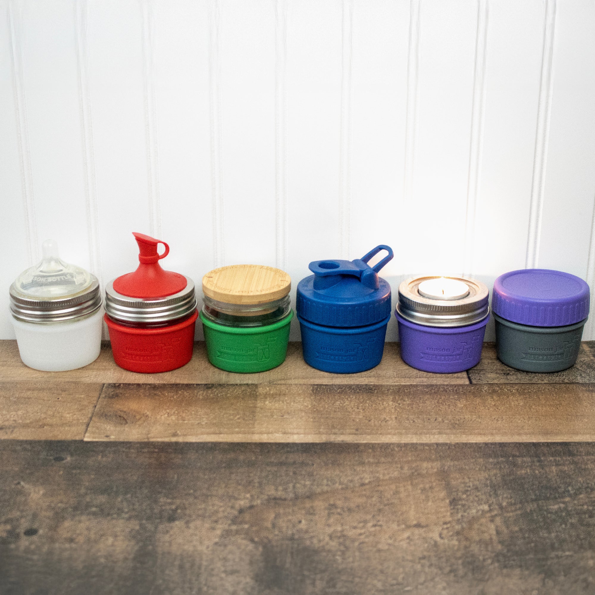 Silicone Sleeve for 4oz Mason Jars