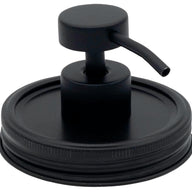 matte-black-chalkboard-aluminum-rust-proof-soap-pump-lid-adapter-kit-#2-wide-mouth-mason-jars