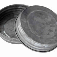 Galvanized Vintage Reproduction Mason Jar Lids 4 Pack