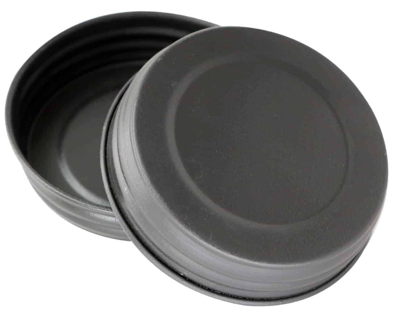 Black Vintage Reproduction Mason Jar Lids 4 Pack