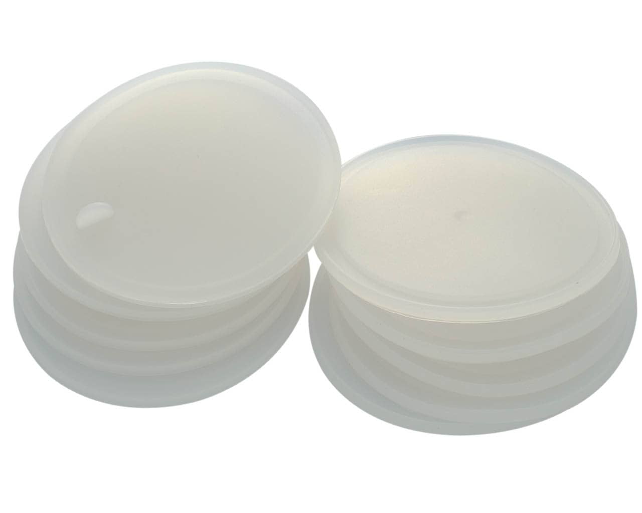 White Tough Top Airtight Lids - Leak-Proof and Reusable Solution 