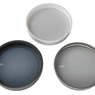 Platinum silicone lid liners with tabs in three different types of wide mouth lids. Leak proof and air tight. Use with a band as a lid, or as a liner inside other lids. Fully inserted.