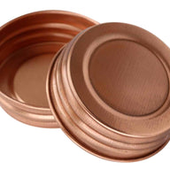 Shiny Copper Decorative Mason Jar Lids 4 Pack