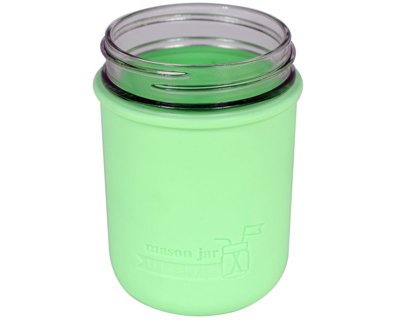Silicone Sleeve for Wide Mouth Pint 16oz Mason Jars