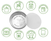 Leak Proof Stainless Steel Storage Lid with Silicone Lid Liner for Mason Jars