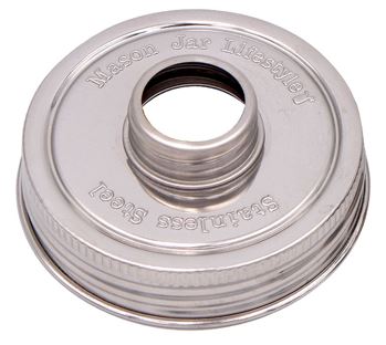 Threaded Lid Adapter for Mason Jars