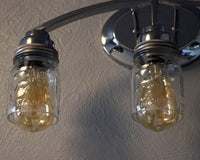 Hand-Cut Open Bottom Mason Jars for DIY Lighting, Pendants & Crafts