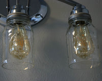 Hand-Cut Open Bottom Mason Jars for DIY Lighting, Pendants & Crafts