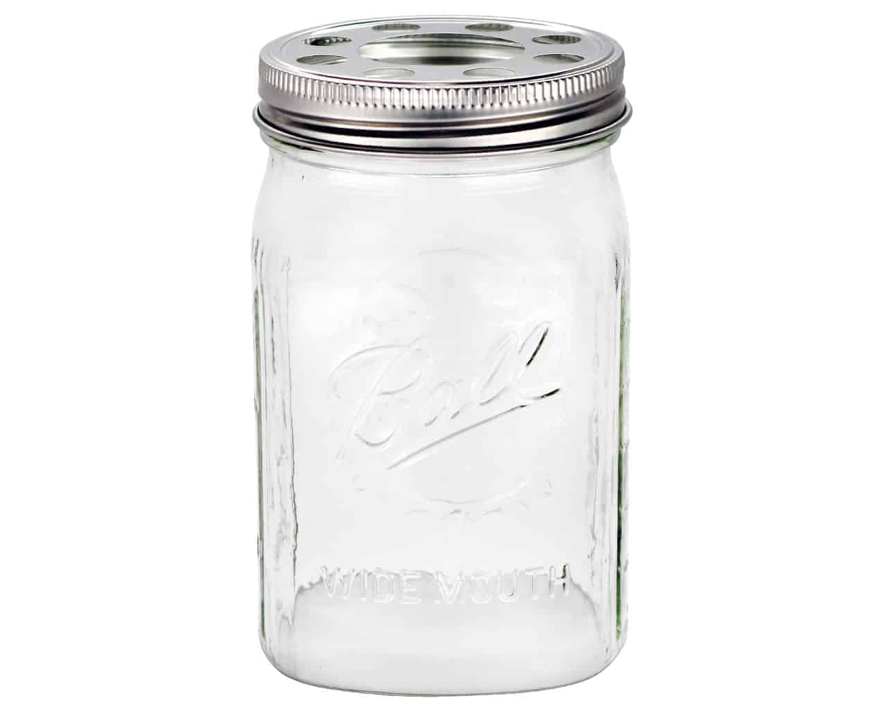 Hand Cut Open Bottom Mason Jar for Lighting Shade or Crafts