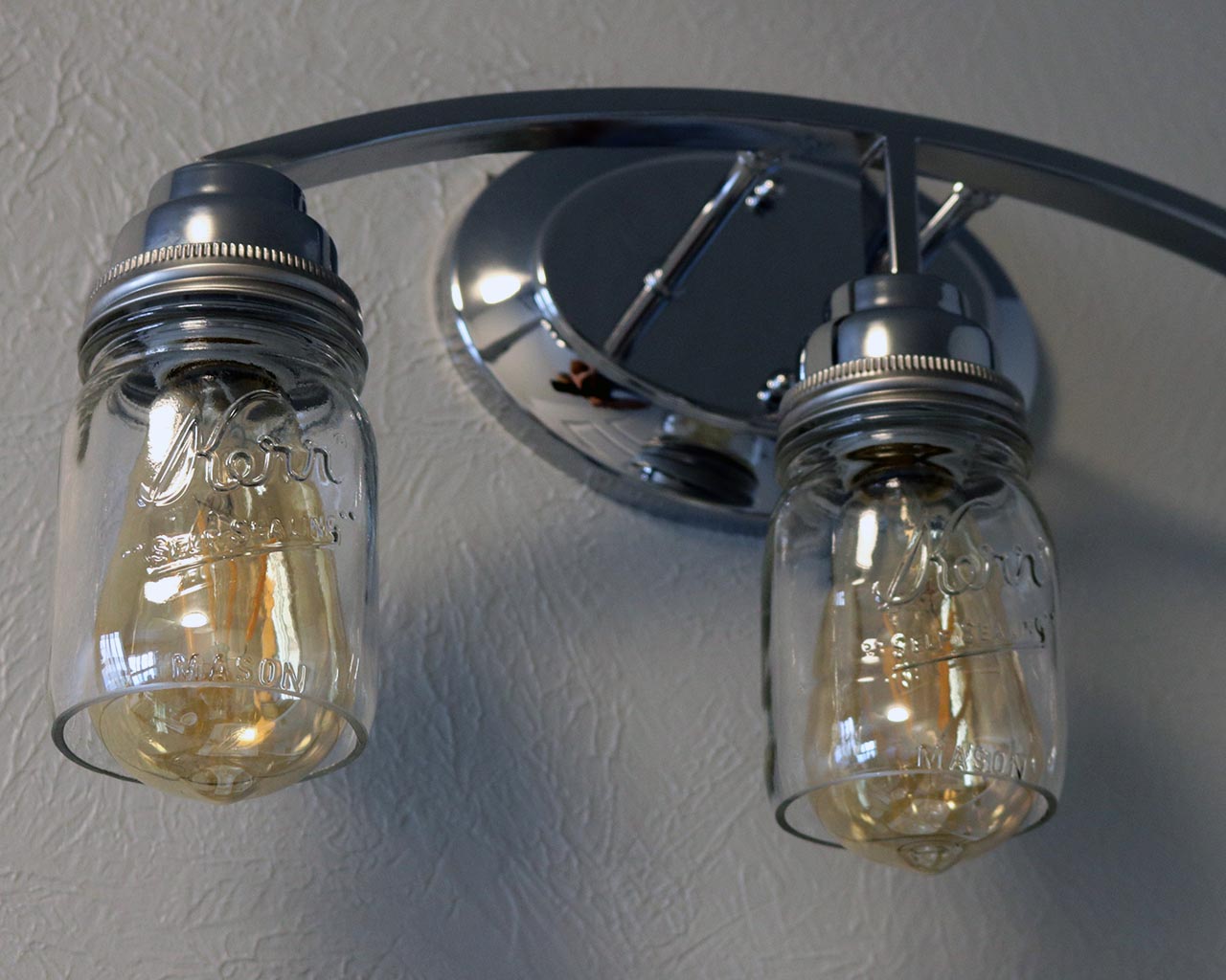 Hand-Cut Open Bottom Mason Jars for DIY Lighting, Pendants & Crafts
